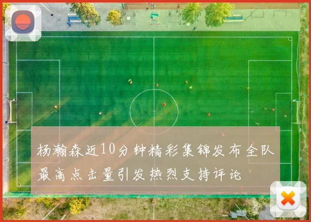 杨瀚森近10分钟精彩集锦发布全队最高点击量引发热烈支持评论